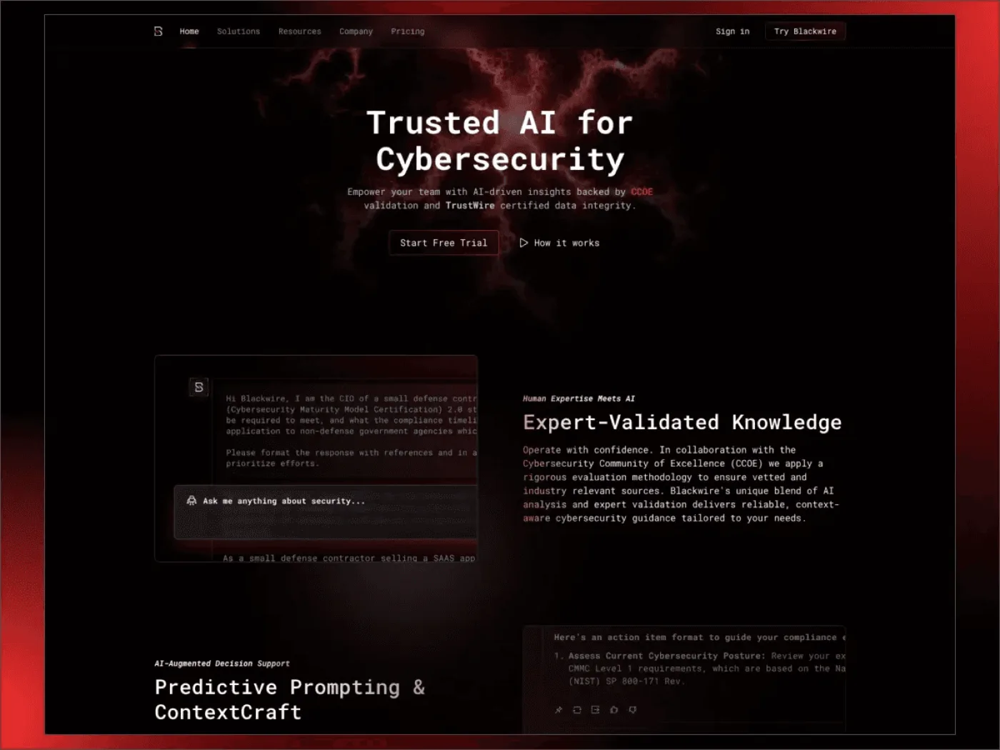 Blackwire Labs — interface shot 4