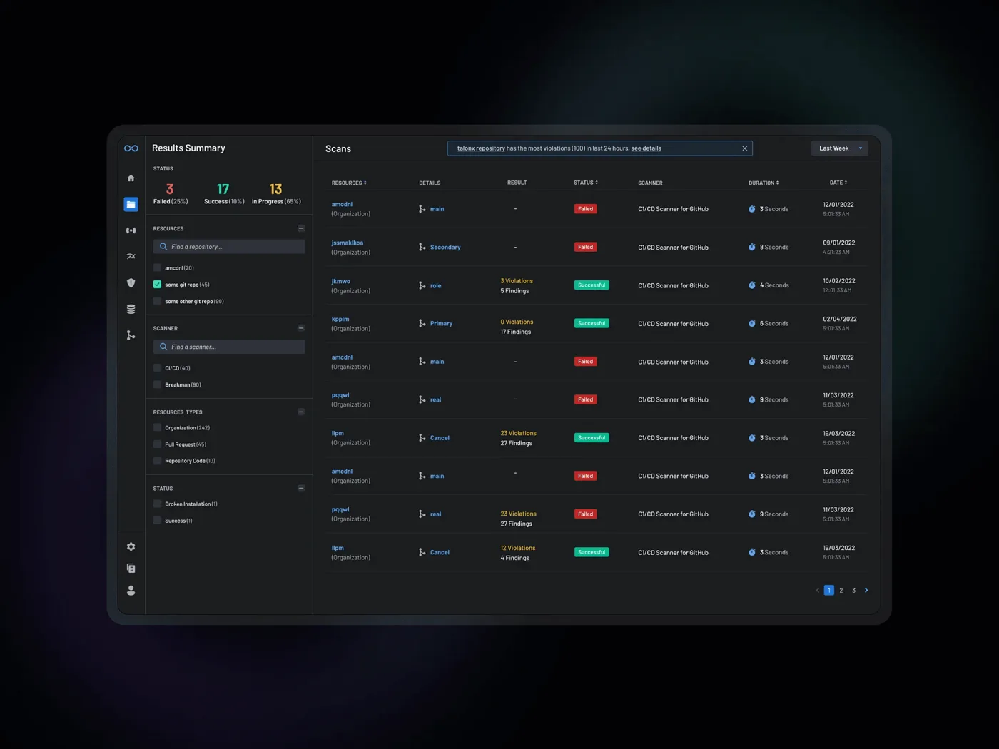 Boost Security — interface shot 2