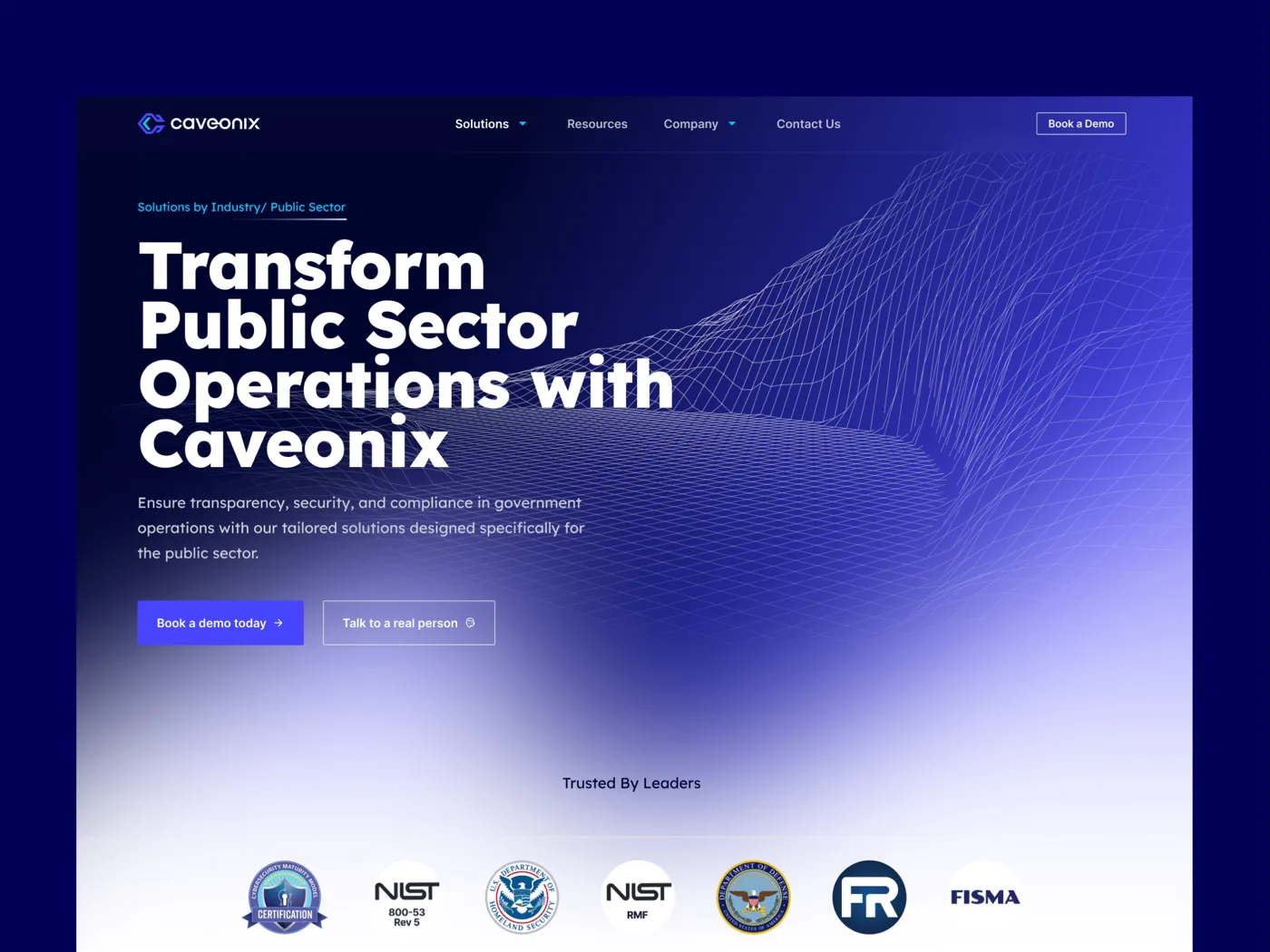 Caveonix interface