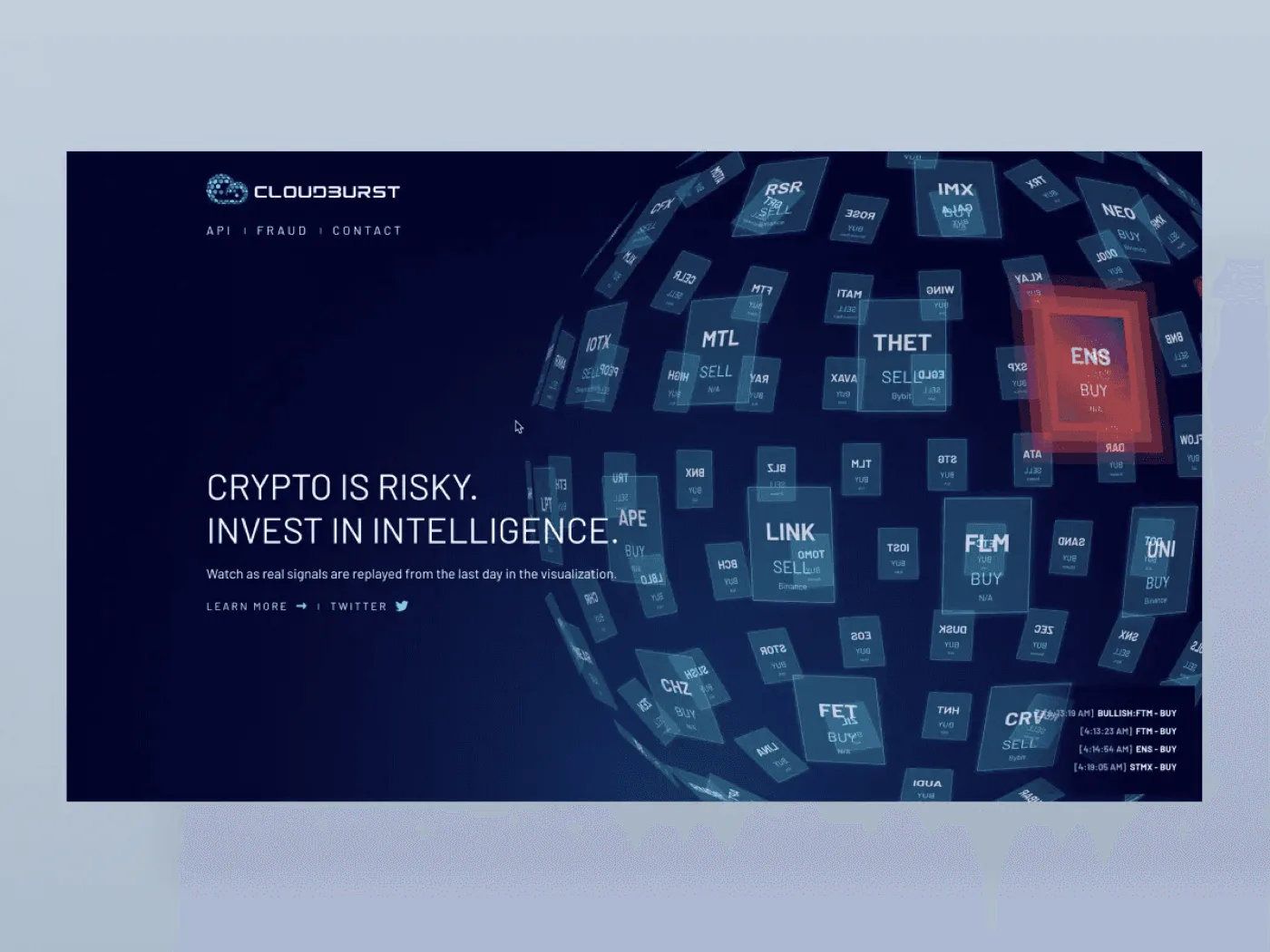 Cloudburst interface