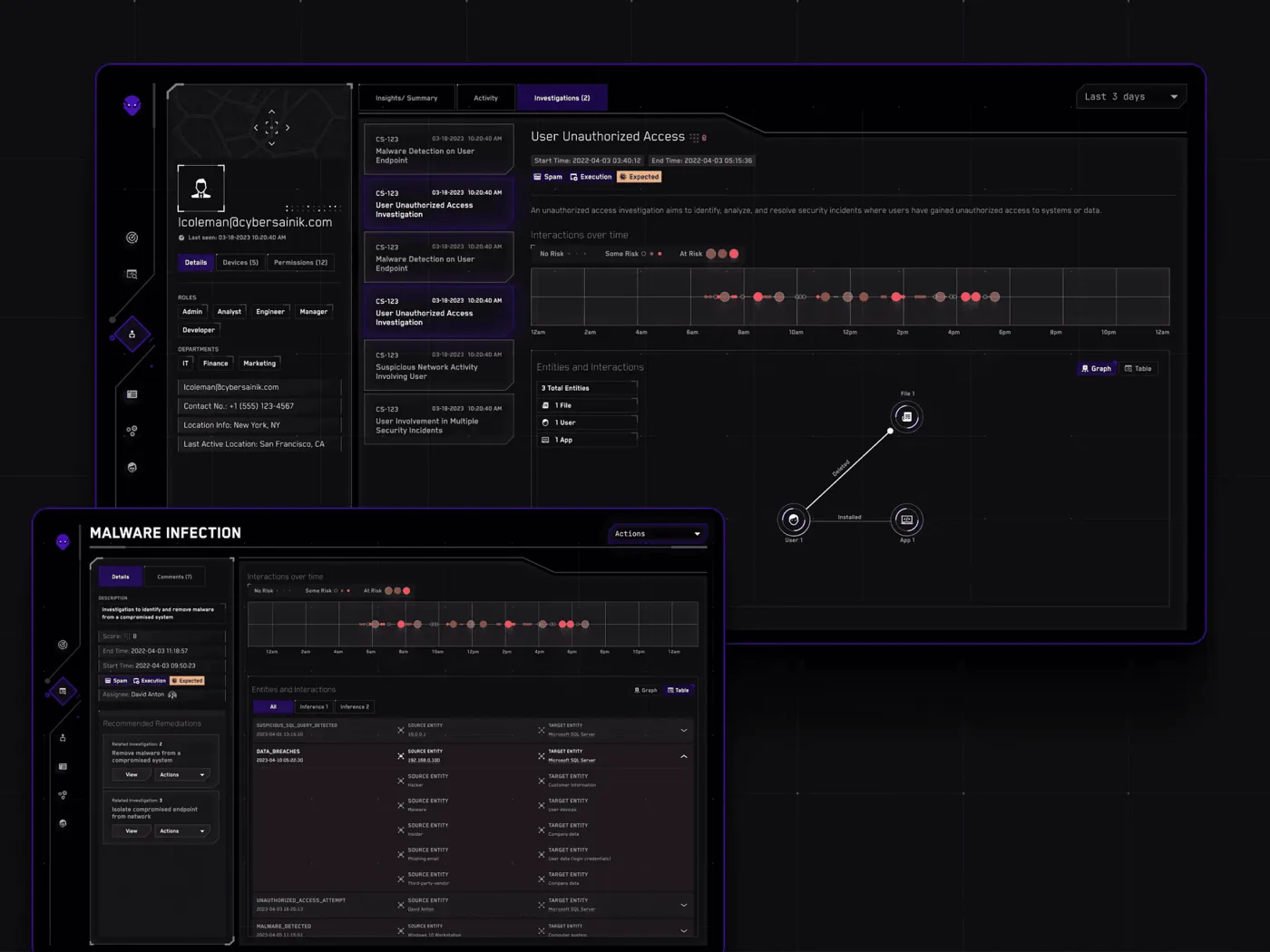 CyberSainik — interface shot 3