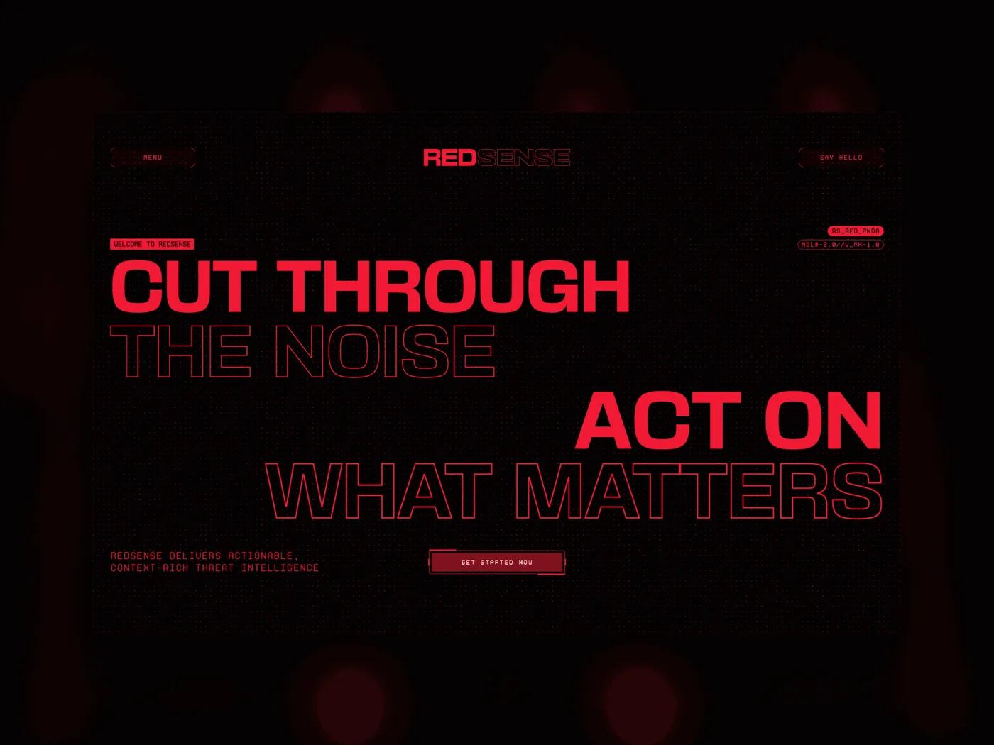 RedSense — interface shot 3