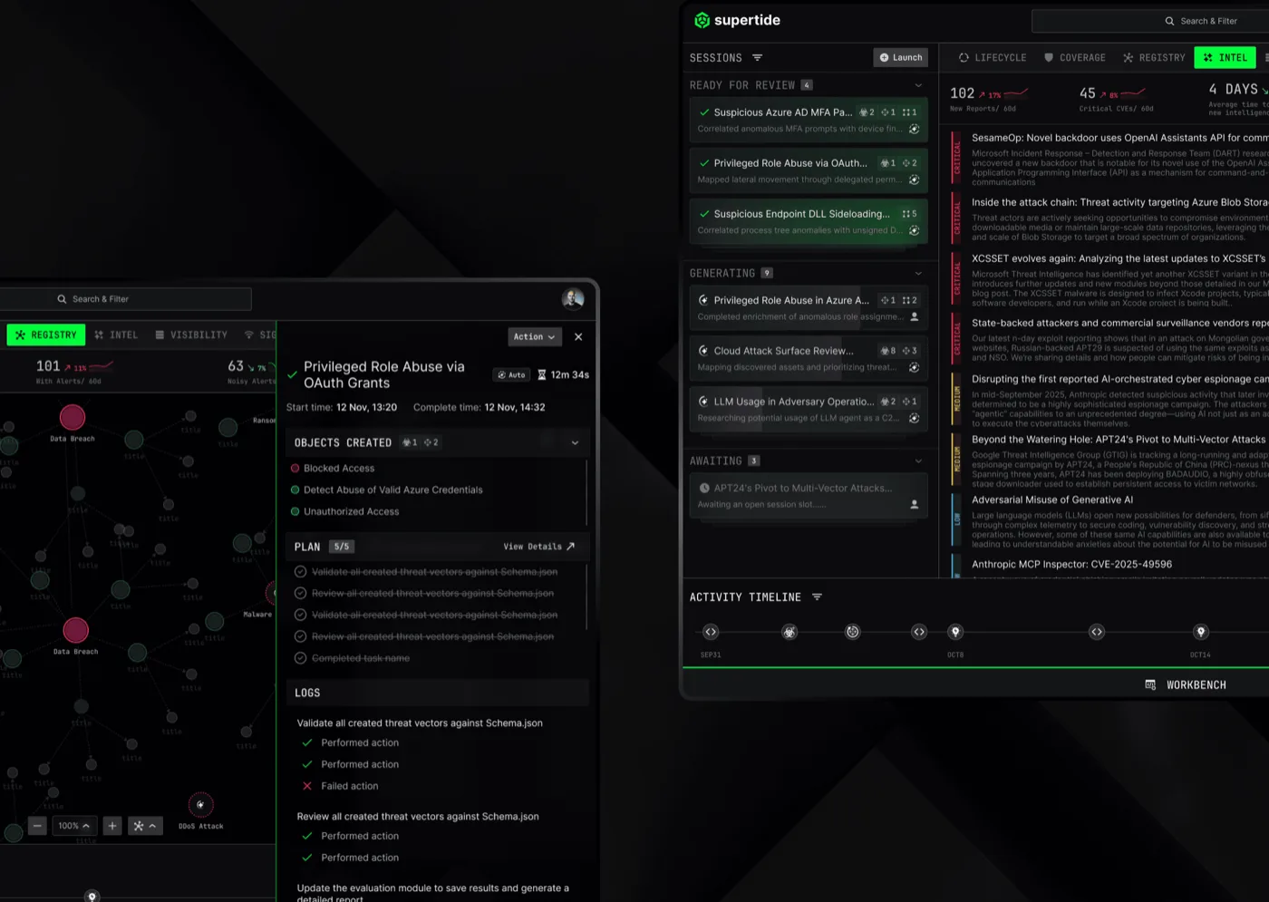 Supertide Security — interface shot 3