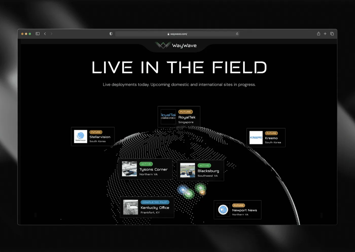 Waywave — interface shot 6